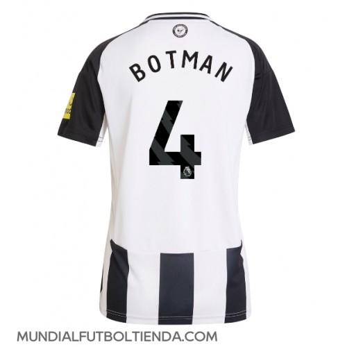 Camiseta Newcastle United Sven Botman #4 Primera Equipación Replica 2024-25 para mujer mangas cortas